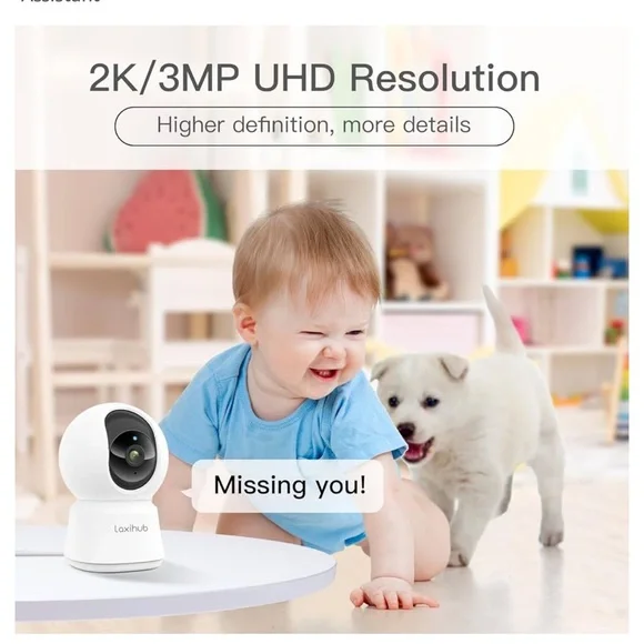 LAST CHANCE Laxihub 360 Degree Indoor Security Camera - Picture 2 of 3